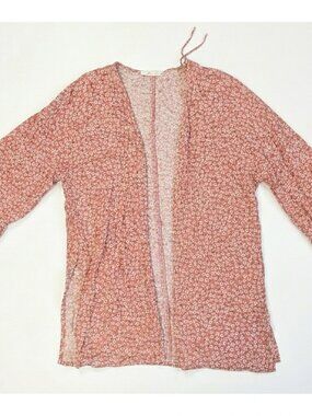 Pink Rose - Floral Pink Women's light cardigan/cover up